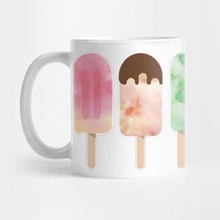 Popsicles Colorful Watercolor Summer Treats Mug